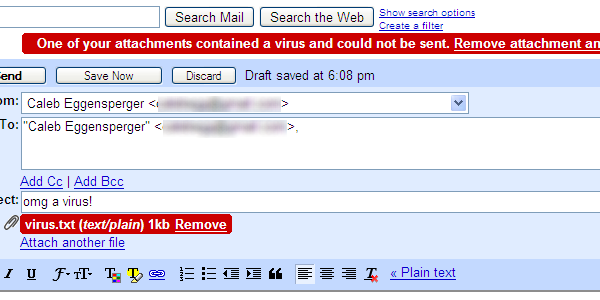 Virus-en-Gmail